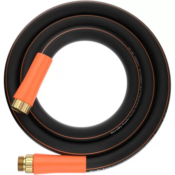 Giraffe Tools Garden Hose 50ft x 5/8", Water Hose Heavy Duty, Flexible, Lightweight Hybrid Hose with Swivel Handle, Male to Female Fittings, Burst 600 PSI