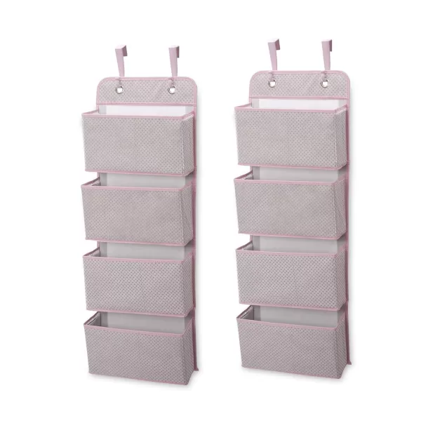 Delta Children 4 Pocket Over The Door Hanging Organizer, Easy Storage/Organization Solution - Versatile and Accessible in Any Room in the House, Navy