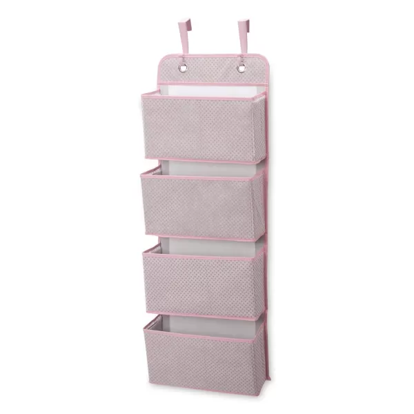 Delta Children 4 Pocket Over The Door Hanging Organizer, Easy Storage/Organization Solution - Versatile and Accessible in Any Room in the House, Navy