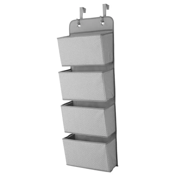Delta Children 4 Pocket Over The Door Hanging Organizer, Easy Storage/Organization Solution - Versatile and Accessible in Any Room in the House, Navy