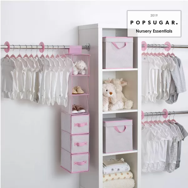 Delta Children Nursery Storage 48 Piece Set - Easy Storage/Organization Solution - Keeps Bedroom, Nursery &amp; Closet Clean, Beige
