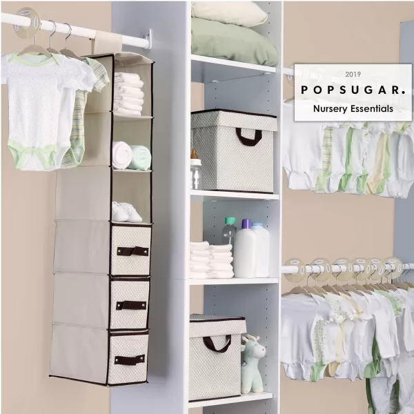 Delta Children Nursery Storage 48 Piece Set - Easy Storage/Organization Solution - Keeps Bedroom, Nursery &amp; Closet Clean, Beige
