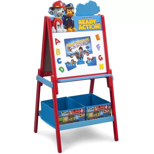 Delta Children Wooden Double-Sided Easel with Storage - Greenguard Gold Certified, Disney Mickey Mouse