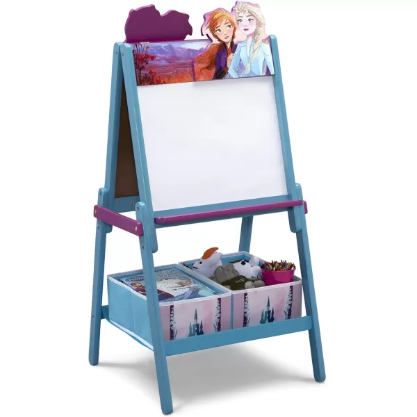 Delta Children Wooden Double-Sided Easel with Storage - Greenguard Gold Certified, Disney Mickey Mouse