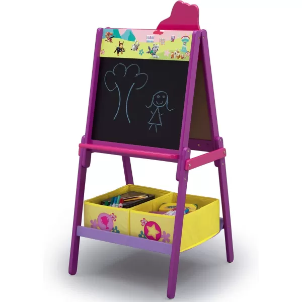 Delta Children Wooden Double-Sided Easel with Storage - Greenguard Gold Certified, Disney Mickey Mouse