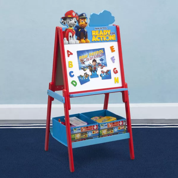 Delta Children Wooden Double-Sided Easel with Storage - Greenguard Gold Certified, Disney Mickey Mouse