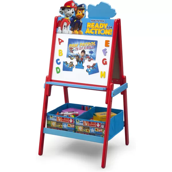 Delta Children Wooden Double-Sided Easel with Storage - Greenguard Gold Certified, Disney Mickey Mouse