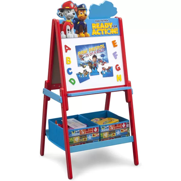 Delta Children Wooden Double-Sided Easel with Storage - Greenguard Gold Certified, Disney Mickey Mouse
