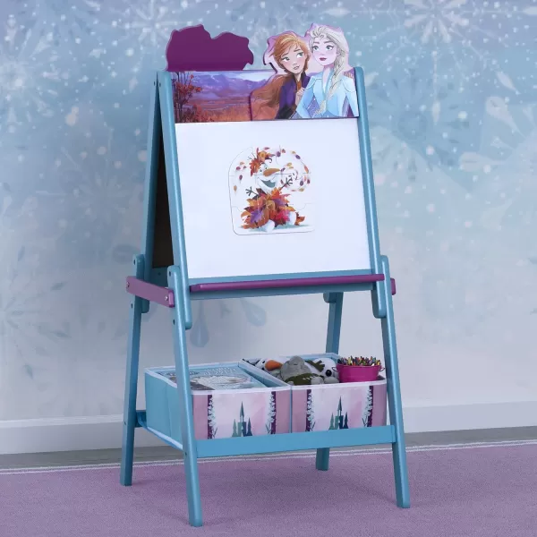 Delta Children Wooden Double-Sided Easel with Storage - Greenguard Gold Certified, Disney Mickey Mouse