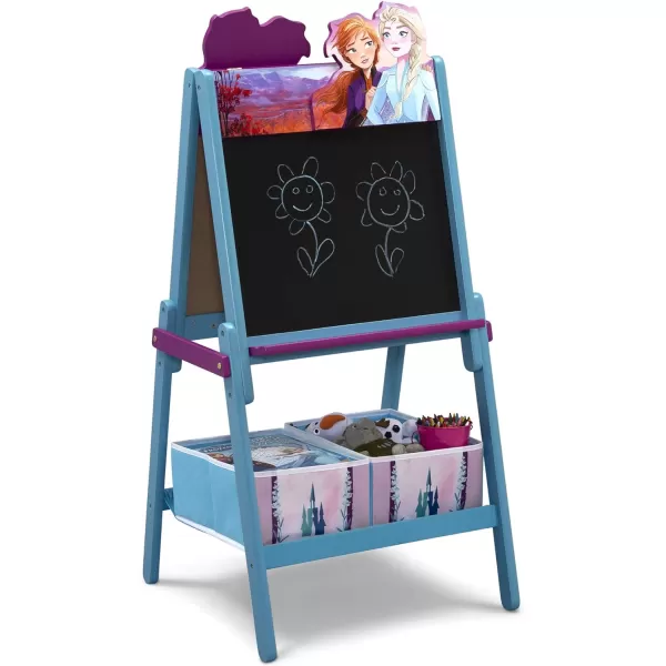 Delta Children Wooden Double-Sided Easel with Storage - Greenguard Gold Certified, Disney Mickey Mouse