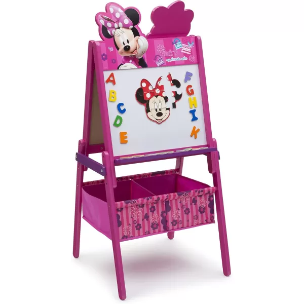 Delta Children Wooden Double-Sided Easel with Storage - Greenguard Gold Certified, Disney Mickey Mouse
