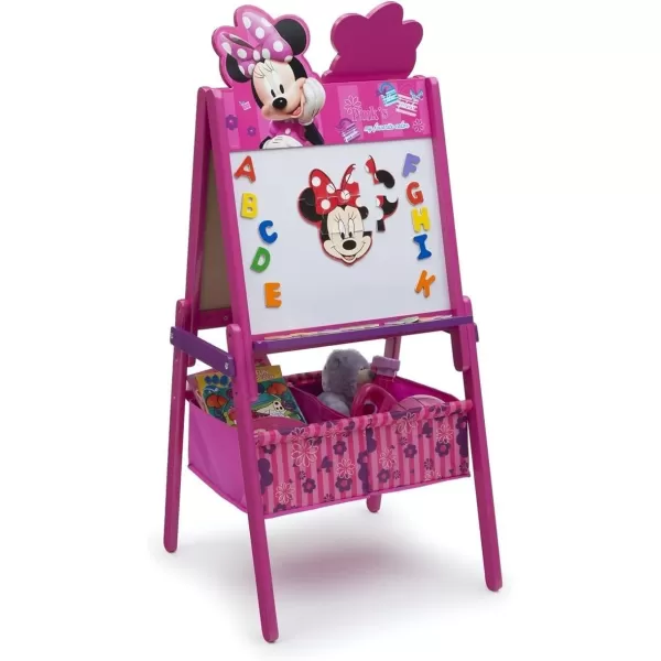 Delta Children Wooden Double-Sided Easel with Storage - Greenguard Gold Certified, Disney Mickey Mouse