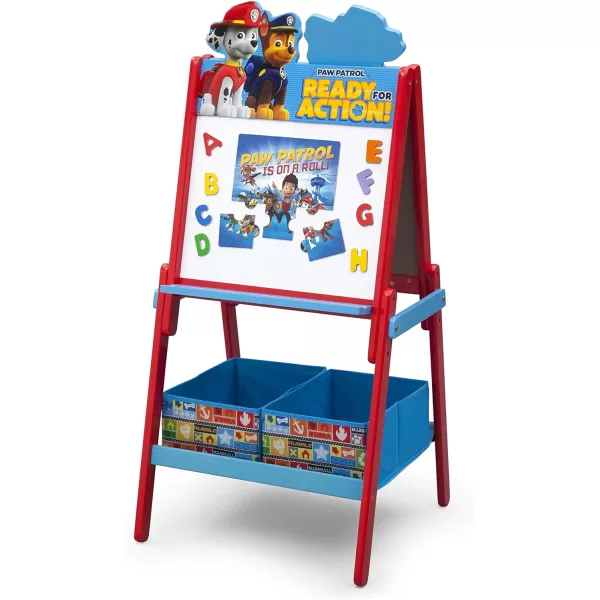 Delta Children Wooden Double-Sided Easel with Storage - Greenguard Gold Certified, Disney Mickey Mouse