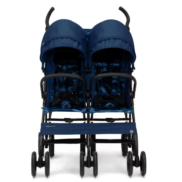 GAP babyGap Classic Side-by-Side Double Stroller - Lightweight Double Stroller with Recline, Extendable Sun Visors &amp; Compact Fold - Made with Sustainable Materials, Black Camo