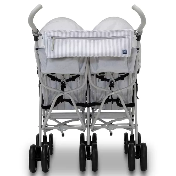 GAP babyGap Classic Side-by-Side Double Stroller - Lightweight Double Stroller with Recline, Extendable Sun Visors &amp; Compact Fold - Made with Sustainable Materials, Black Camo