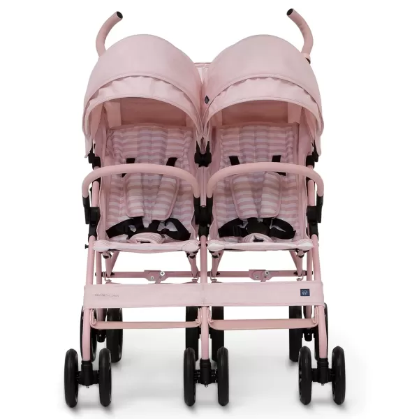 GAP babyGap Classic Side-by-Side Double Stroller - Lightweight Double Stroller with Recline, Extendable Sun Visors &amp; Compact Fold - Made with Sustainable Materials, Black Camo