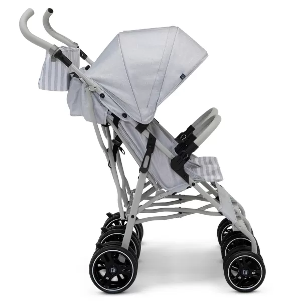 GAP babyGap Classic Side-by-Side Double Stroller - Lightweight Double Stroller with Recline, Extendable Sun Visors &amp; Compact Fold - Made with Sustainable Materials, Black Camo