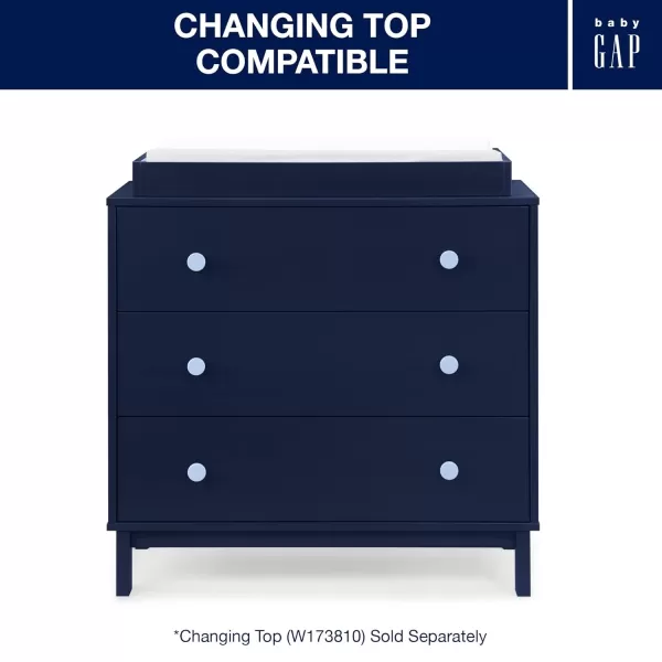 GAP babyGap Legacy 3 Drawer Dresser, Bianca White