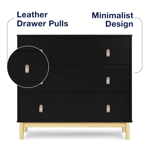 GAP babyGap Legacy 3 Drawer Dresser with Leather Pulls, Navy/Natural