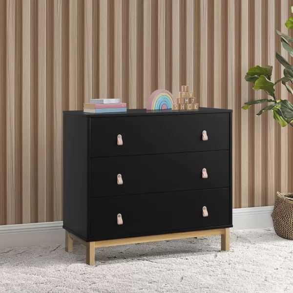 GAP babyGap Legacy 3 Drawer Dresser with Leather Pulls, Navy/Natural