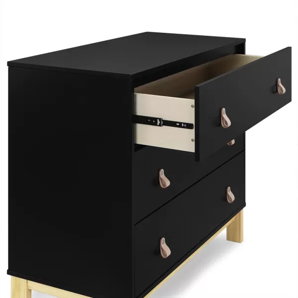 GAP babyGap Legacy 3 Drawer Dresser with Leather Pulls, Navy/Natural
