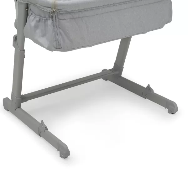 GAP babyGap Whisper Bedside Bassinet Sleeper with Breathable Mesh and Adjustable Heights - Lightweight Portable Crib - Made with Sustainable Materials, Navy Camo