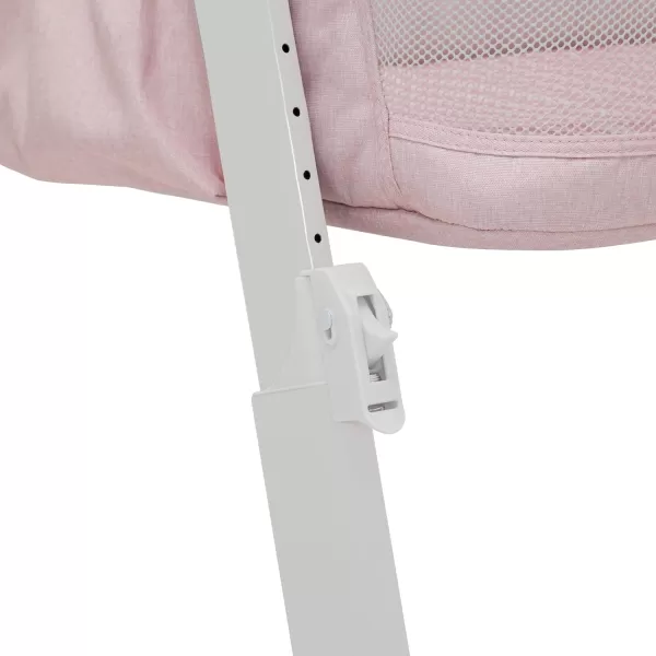 GAP babyGap Whisper Bedside Bassinet Sleeper with Breathable Mesh and Adjustable Heights - Lightweight Portable Crib - Made with Sustainable Materials, Navy Camo