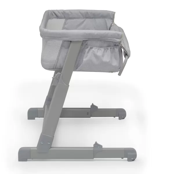GAP babyGap Whisper Bedside Bassinet Sleeper with Breathable Mesh and Adjustable Heights - Lightweight Portable Crib - Made with Sustainable Materials, Navy Camo