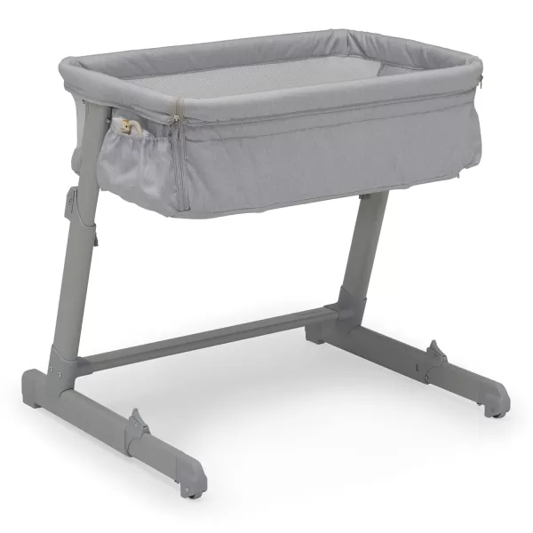 GAP babyGap Whisper Bedside Bassinet Sleeper with Breathable Mesh and Adjustable Heights - Lightweight Portable Crib - Made with Sustainable Materials, Navy Camo