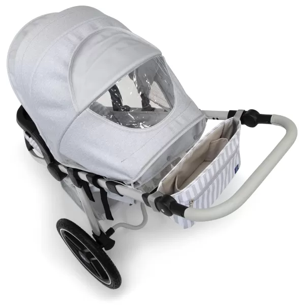 babyGap Trek Jogging Stroller - Lightweight Jogging Stoller with Extendable Canopy &amp; Reclining Seat - Includes Car Seat Adapter - Made with Sustainable Materials, Navy Camo