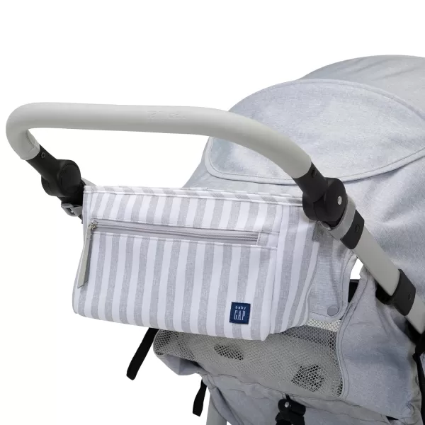 babyGap Trek Jogging Stroller - Lightweight Jogging Stoller with Extendable Canopy &amp; Reclining Seat - Includes Car Seat Adapter - Made with Sustainable Materials, Navy Camo