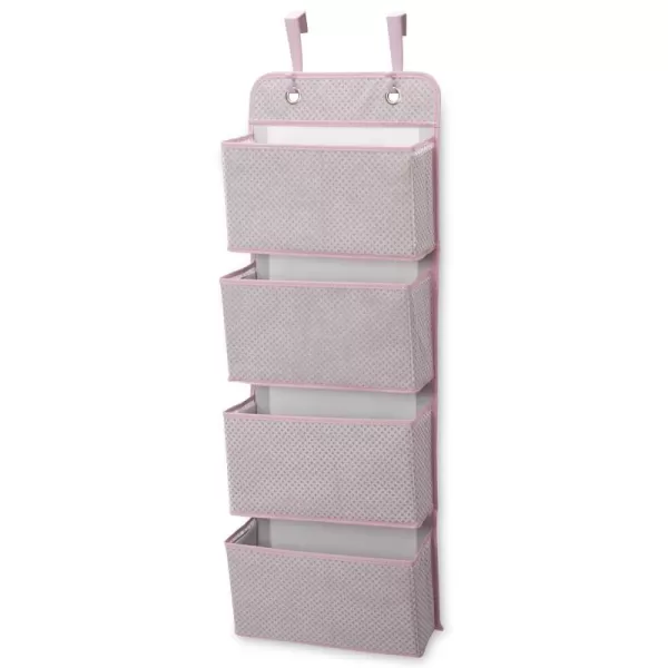 Delta Children 4 Pocket Over The Door Hanging Organizer, Easy Storage/Organization Solution - Versatile and Accessible in Any Room in the House, Navy