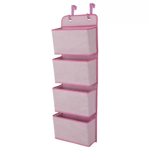 Delta Children 4 Pocket Over The Door Hanging Organizer, Easy Storage/Organization Solution - Versatile and Accessible in Any Room in the House, Navy