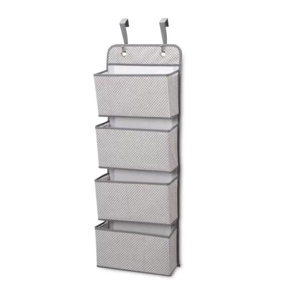 Delta Children 4 Pocket Over The Door Hanging Organizer, Easy Storage/Organization Solution - Versatile and Accessible in Any Room in the House, Navy