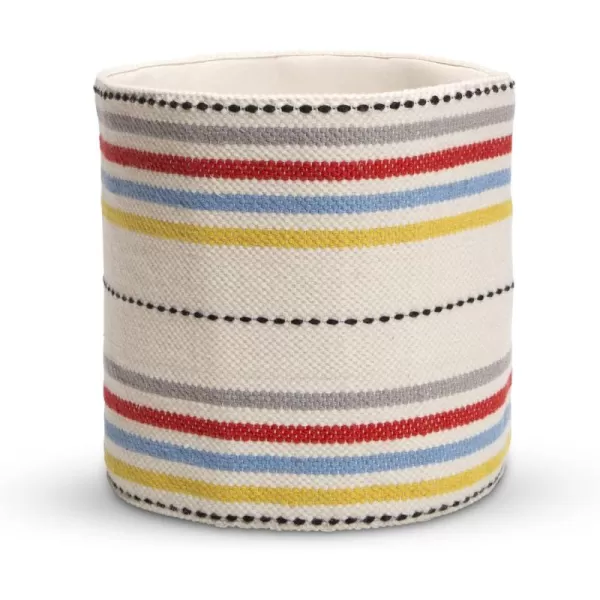 Delta Children Handwoven Stroage Basket, Bright Stripes