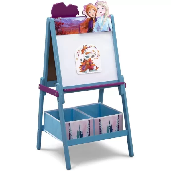 Delta Children Wooden Double-Sided Easel with Storage - Greenguard Gold Certified, Disney Mickey Mouse