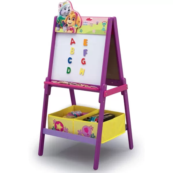 Delta Children Wooden Double-Sided Easel with Storage - Greenguard Gold Certified, Disney Mickey Mouse