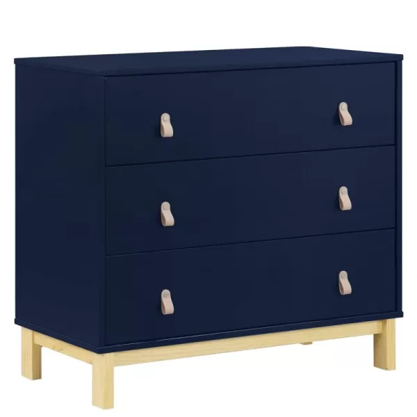 GAP babyGap Legacy 3 Drawer Dresser with Leather Pulls, Navy/Natural