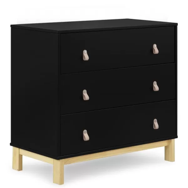 GAP babyGap Legacy 3 Drawer Dresser with Leather Pulls, Navy/Natural