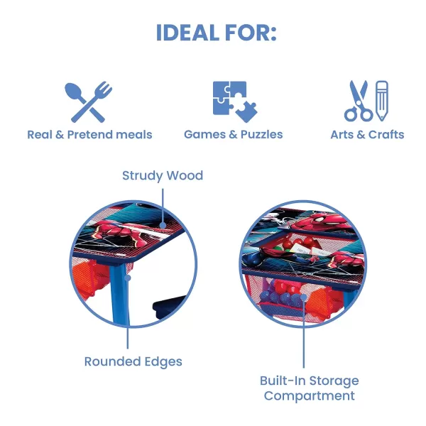 Delta Children Kids Table and Chair Set With Storage  - Ideal for Arts &amp; Crafts, Snack Time, Homeschooling, Homework &amp; More, Nick Jr. PAW Patrol
