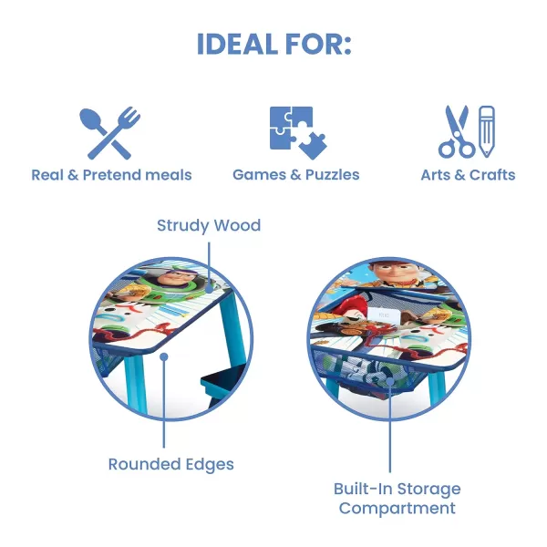 Delta Children Kids Table and Chair Set With Storage  - Ideal for Arts &amp; Crafts, Snack Time, Homeschooling, Homework &amp; More, Nick Jr. PAW Patrol