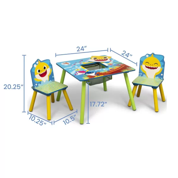 Delta Children Kids Table and Chair Set With Storage  - Ideal for Arts &amp; Crafts, Snack Time, Homeschooling, Homework &amp; More, Nick Jr. PAW Patrol