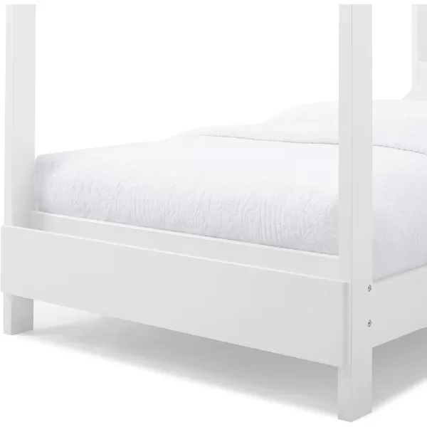 Delta Children Poppy House Wood Twin Bed, Platform Bed - No Box Spring Needed, Blush Pink