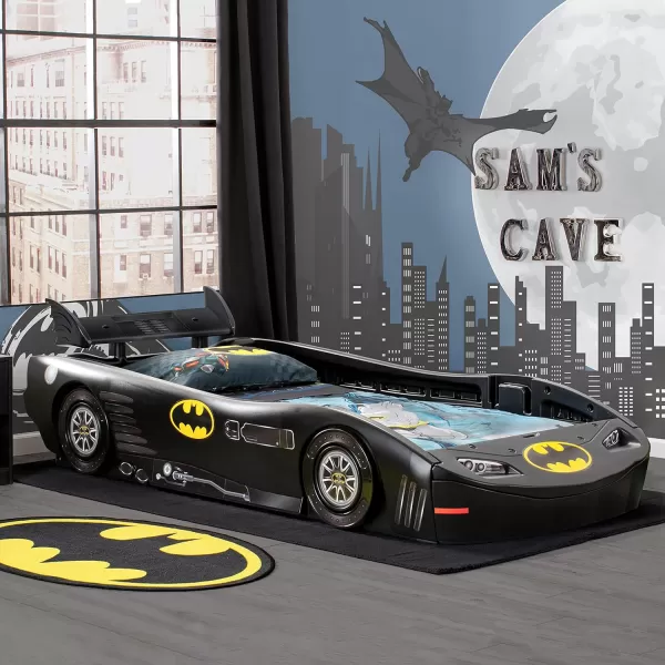 DC Comics Batman Batmobile Car Twin Bed by Delta Children