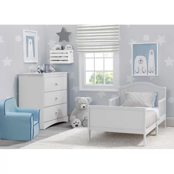 Delta Children Bennett Wood Toddler Bed - Greenguard Gold Certified, Grey