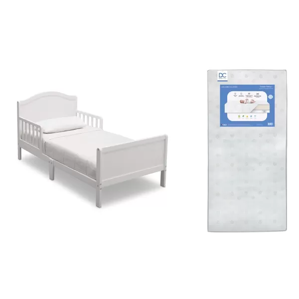 Delta Children Bennett Wood Toddler Bed - Greenguard Gold Certified, Grey