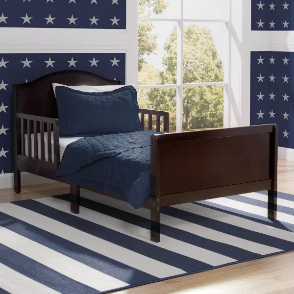 Delta Children Bennett Wood Toddler Bed - Greenguard Gold Certified, Grey