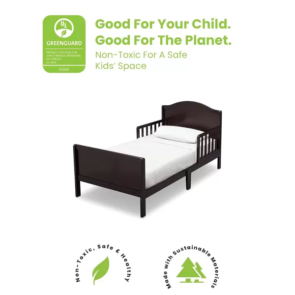 Delta Children Bennett Wood Toddler Bed - Greenguard Gold Certified, Grey