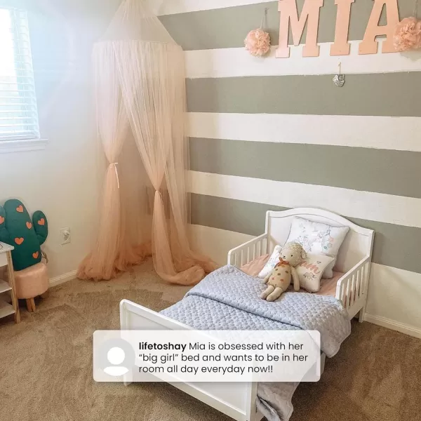 Delta Children Bennett Wood Toddler Bed - Greenguard Gold Certified, Grey