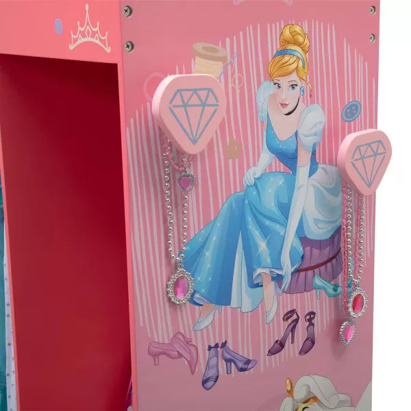 JoJo Siwa Dress and Play Boutique by Delta Children - Pretend Play Costume Storage Wardrobe for Kids with Mirror &amp; Shelves